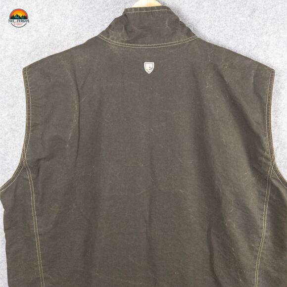 KUHL Patina Green Vest Born In The Mountains Hiking Gorpcore Outdoor Men's 2XL - Picture 5 of 16